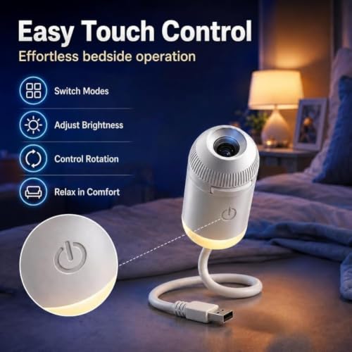 2027 Upgraded Hd Smart Dynamic 5d Holographic Night Light Projector, Plug and Play Hd Star Projector, 360° Adjustable Galaxy and Ocean for Bedroom Ceiling（24 Projection Films）