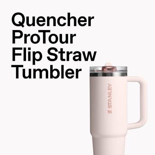 STANLEY Quencher ProTour Flipstraw Tumbler, 40 oz, Blue Dream | Built-In Straw & Handle | Cupholder Compatible for Travel | Leakproof Insulated Stainless Steel Cup | BPA-Free