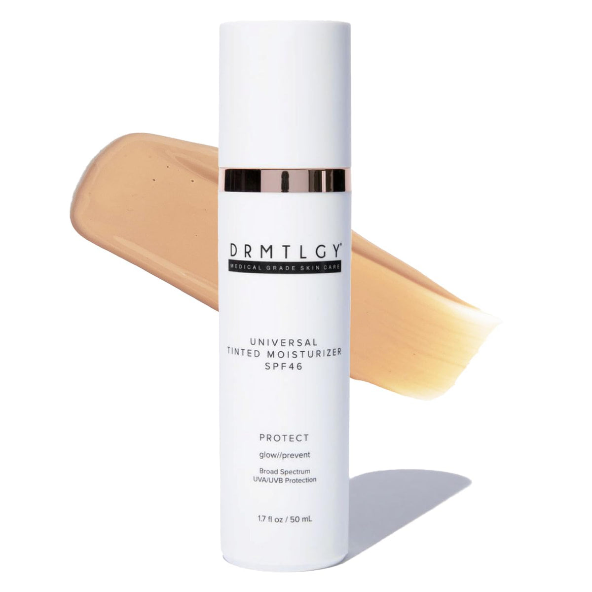 DRMTLGY Universal Tinted Moisturizer SPF 46 ‰ÛÒ Hydrating Dewy Tinted Sunscreen for Face with Zinc Oxide & Octinoxate ‰ÛÒ Niacinamide & Hyaluronic Acid ‰ÛÒ Broad Spectrum Lightweight Daily SPF, 1.7 oz