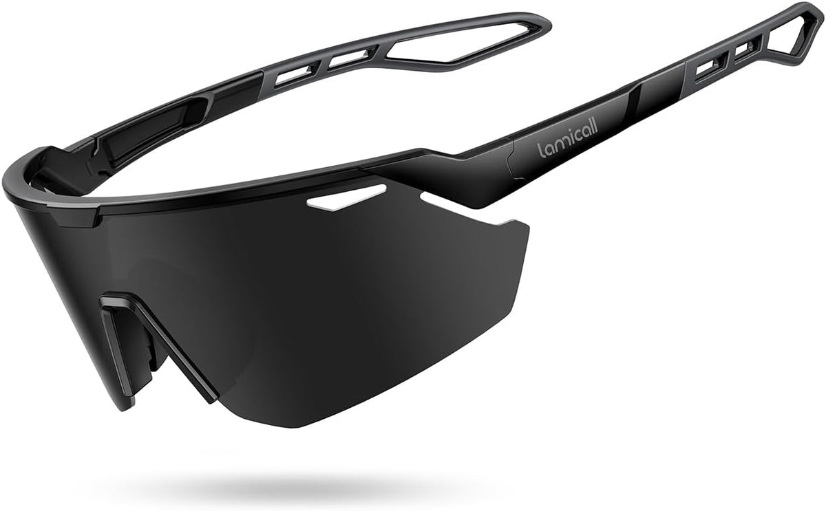 Lamicall 24g Polarized Sports Sunglasses for Men Women - UV400 Protection Sun Glasses for Baseball Running Cycling Driving