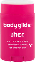 Body Glide For Her Anti Chafe Balm | Chafing stick with added emollients | Great for dry, sensitive skin and/or sensitive areas | Use on chest, bra, butt, groin, arm, and thigh chafing | 1.5oz