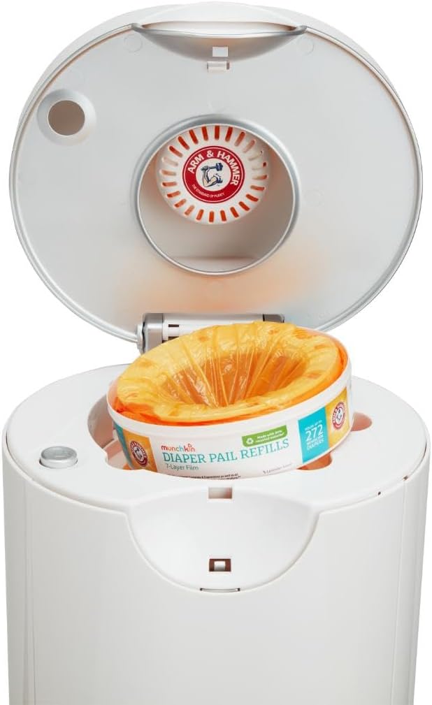 Munchkinå¨ Arm & Hammer Diaper Pail Refill Rings, Holds up to 544 Newborn Diapers, 2 Pack