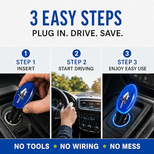2026 Fuel Sync Gas Saver Device, 2 Pack Plug-in Gas Saver for Cars, Trucks, SUVs & Diesel Vehicles, 12V Automotive Fuel Saving Device, Compact Gas Economizer for City, Highway & Long-Distance Driving