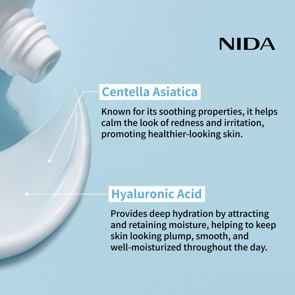 NIDA Youthful Formula‰ã¢ Ultimate Moisturizing Cream | Centella Asiatica, Niacinamide, Hyaluronic Acid, Collagen | Wrinkles, Fine Lines, Dark Spots, Dry Skin, Redness | 3.38 fl. oz., 100ml (New Formula)