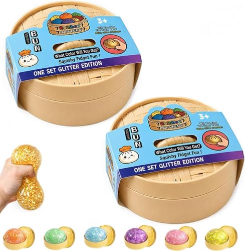 Squishy Toy 2PCS Dumplings Squeeze Balls Fidget Toys | Mystery Box Stress Relief Toy