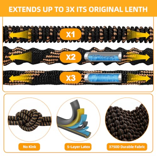 100 ft Expandable Garden Hose, Lightweight Expanding Water Hose with 10 Function Nozzle, 3/4" Solid Brass Fittings, 5-Layer Latex Core, No-Kink Flexible Retractable Hose for Patio, RV, Car Washing