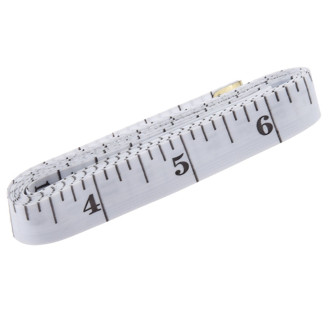 GDMINLO Soft Tape Measure Double Scale Body Sewing Flexible Tailor Craft Vinyl Ruler for Weight Loss Medical Body Measurement, Has Centimetre Scale on Reverse Side 60-inch•?öWhite•?ä