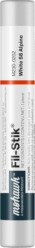 Mohawk Fil-Stik, Wax Putty Stick for Wood Repair, White S8 Alpine, M230-0202, 1 Count