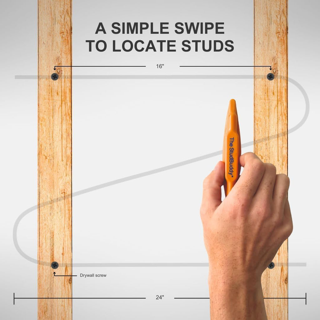 The Original StudBuddyå¨ Magnetic Stud Finder - Made in the USA - Easy to Use Stud Finder - No Batteries Required - Powerful Magnet Stud Finder - Stud Finder for Drywall and Wood