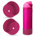 2PCS Silicone Water Bottle Boot, Compatible with Owala 24oz 32oz 40oz, Protective Anti-Scratch & Anti-Dent No Noise Sleeve Cover for FreeSip/Twist/Flip Water Bottles (Read My Lips, 24oz)