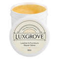 LUXGROVE® Wood & Leather Furniture Repair Salve, Conditioning Balm for Couches, Car Seats, Tables, Cabinets, Doors, Shoes, Purses, Boots & Saddles, Helps Revive Dry, Dull & Scuffed Surfaces, 8oz