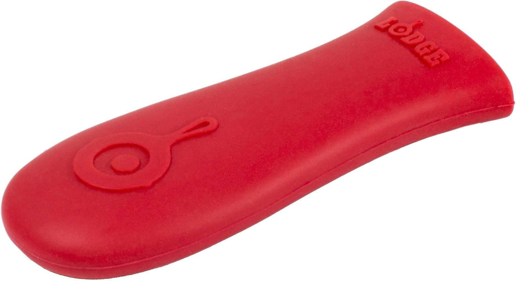 Lodge Silicone Hot Handle Holder - Dishwasher Safe Hot Handle Holder Designed for Lodge Cast Iron Skillets 9 Inches+ w/Keyhole Handle - Reusable Heat Protection Up to 500å¡ - Red