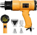 SEEKONE Heat Gun 1800W 122‰ãä-1202‰ãä•?ö50‰ãÄ- 650‰ãĕ?äFast Heating Heavy Duty Hot Air Gun Kit Variable Temperature Control Overheat Protection with 4 Nozzles for Crafts, Shrinking PVC, Stripping Paint(5.2FT)