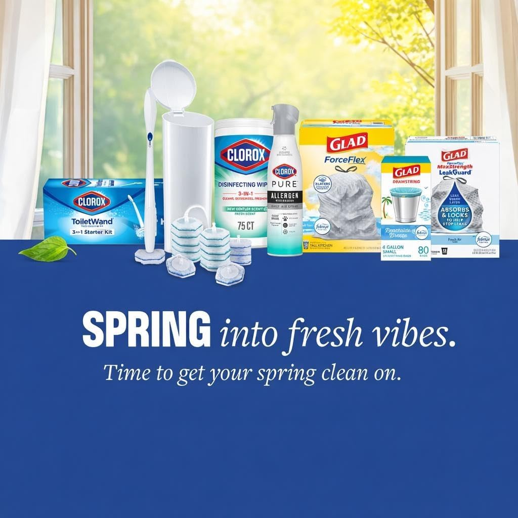 Clorox Disinfecting Cleaning Wipes for Spring Cleaning & Allergy Season, Bleach Free, Fresh Scent and Crisp Lemon, 75 Count Each, Pack of 3