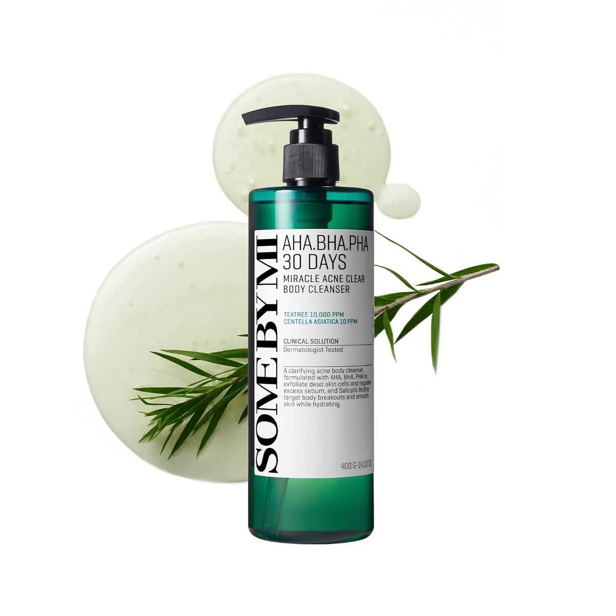 SOME BY MI AHA BHA PHA 30 Days Miracle Acne Clear Body Cleanser 13.5oz ‰ÛÒ Salicylic Acid & Tea Tree Acne Body Wash ‰ÛÒ Deep Cleansing, Sulfate & Paraben Free Korean Skin care