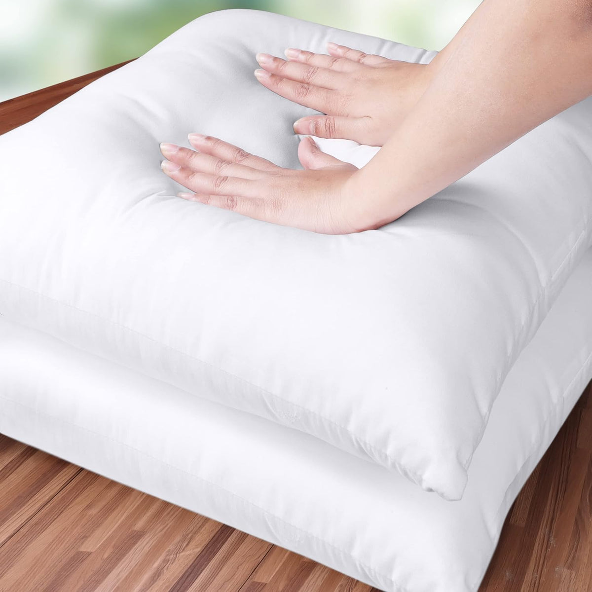 Utopia Bedding 18x18 Pillow Inserts, Set of 2, White ‰ÛÒ Indoor Decorative Throw Pillows for Bed, Sofa & Couch ‰ÛÒ Soft, Supportive & Fluffy Cushion Inserts