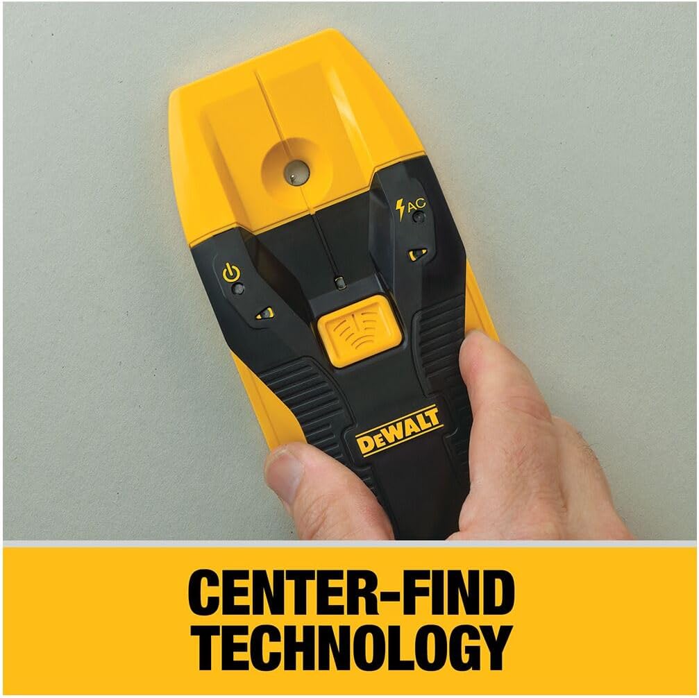 DEWALT Stud Finder, 3/4‰۝, Locate Framing Studs Efficiently with LED Arrows, Ideal for Wood and Metal, AAA Batteries Included (DW0100)