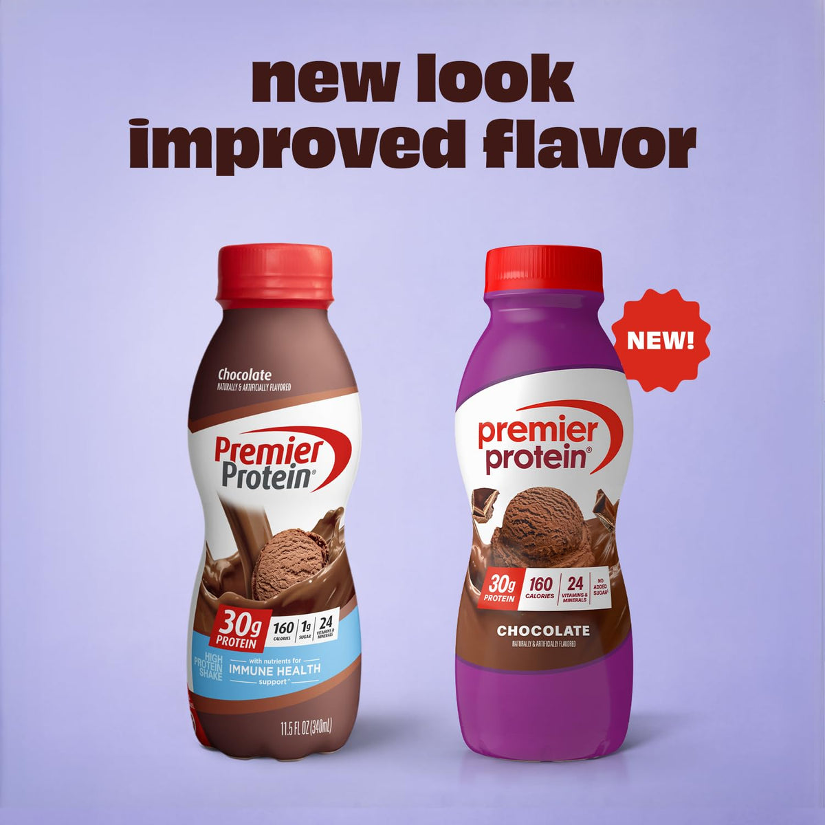 Premier Protein Shake, Chocolate, 30g Protein, No Added Sugar, 24 Vitamins & Minerals to Support Immune Health, 11.5 fl oz, 12 Pack