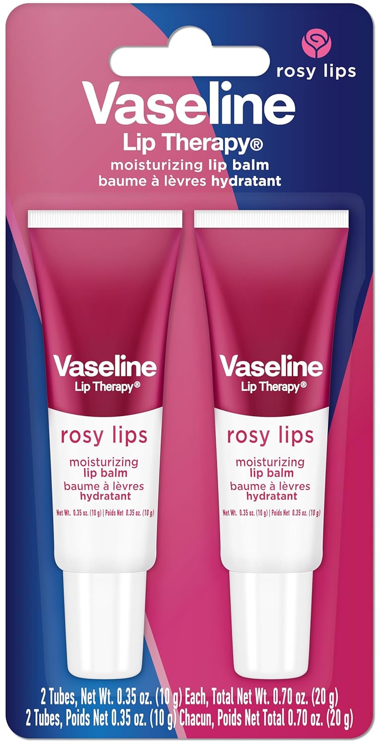 Vaseline Lip Therapy Rosy Lips Moisturizing Lip Balm - Twin Pack (2-Pack)