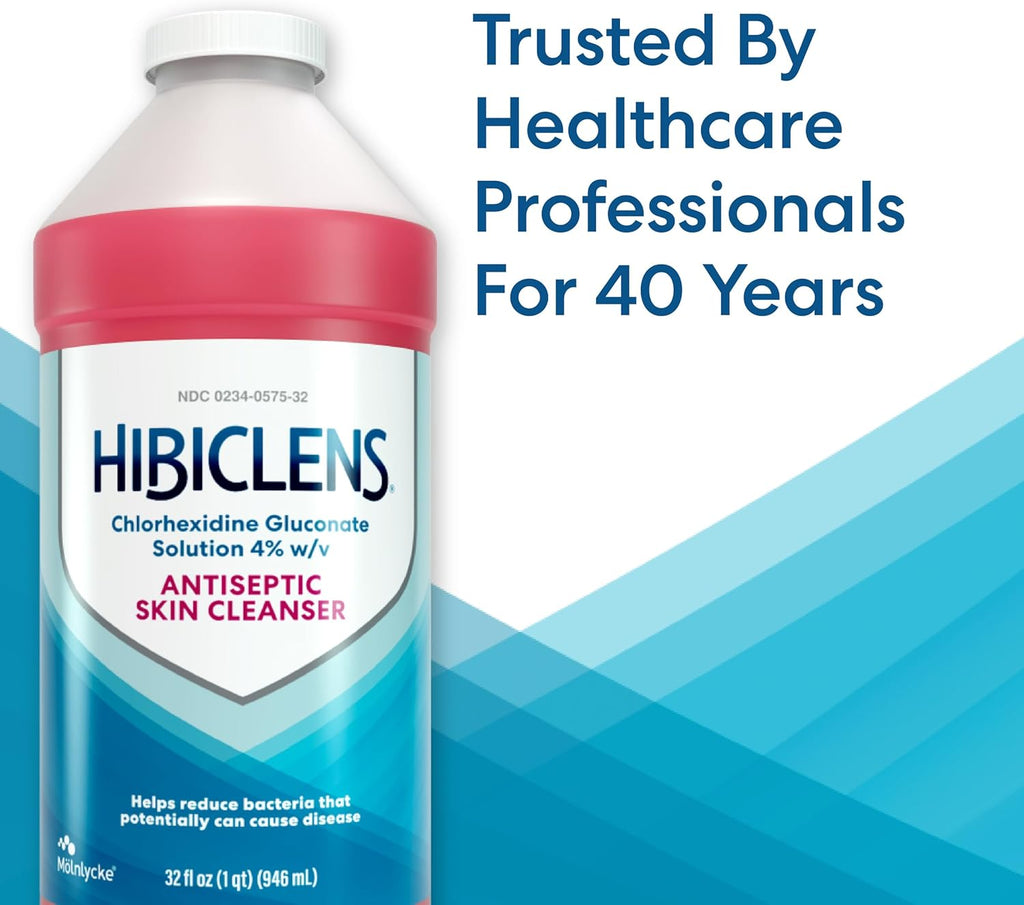 Hibiclens ‰ÛÒ Antimicrobial and Antiseptic Soap and Skin Cleanser ‰ÛÒ 32 oz ‰ÛÒ for Home and Hospital ‰ÛÒ 4% CHG, Packaging May Vary