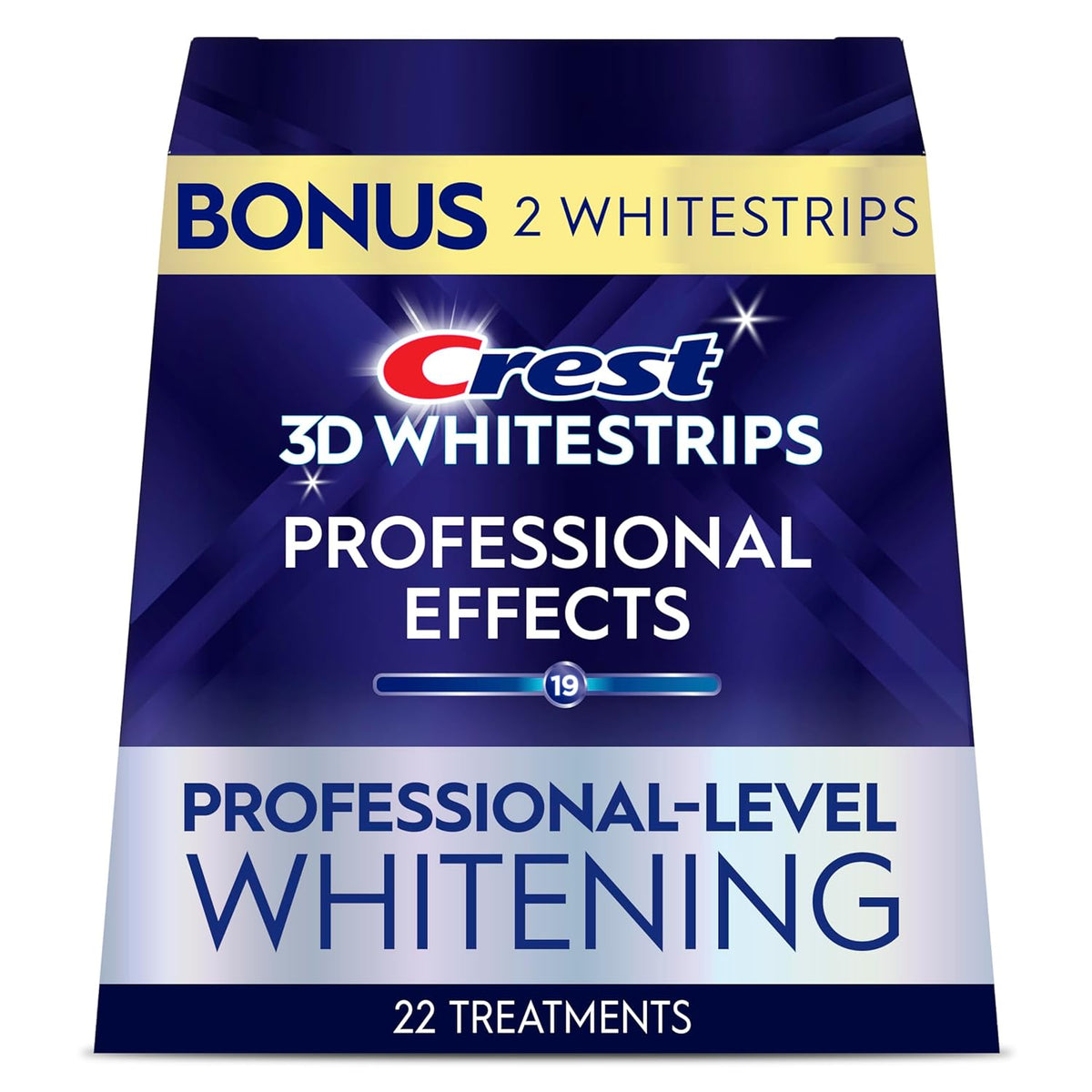 Crest 3D Whitestrips Professional Effects ‰ÛÒ Teeth Whitening Kit, 22 Treatments (20 + 2 Bonus), Each with 1 Upper/1Lower, 44 Strips ‰ÛÒ Crest 3DWhite Teeth Whitening Strips