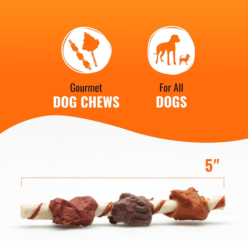 Good ‰Û÷n‰۪ Fun Triple Flavor Kabobs Chews for All Dogs, 24 Ounces, Treat Your Dog to Long-Lasting Chews Made from Beef Hide, Real Chicken, Pork Hide, Duck and Chicken Liver