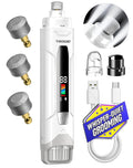 Whisper-Quiet Dog Nail Grinder 50%More Power for Sensitive Dogs,Cat | 6-Speed Pet Nail Trimmer with LED Display & 4 LED Lights, 3 Grinding Bits, No Over-Cutting,Stress-Free Grooming for All Pets