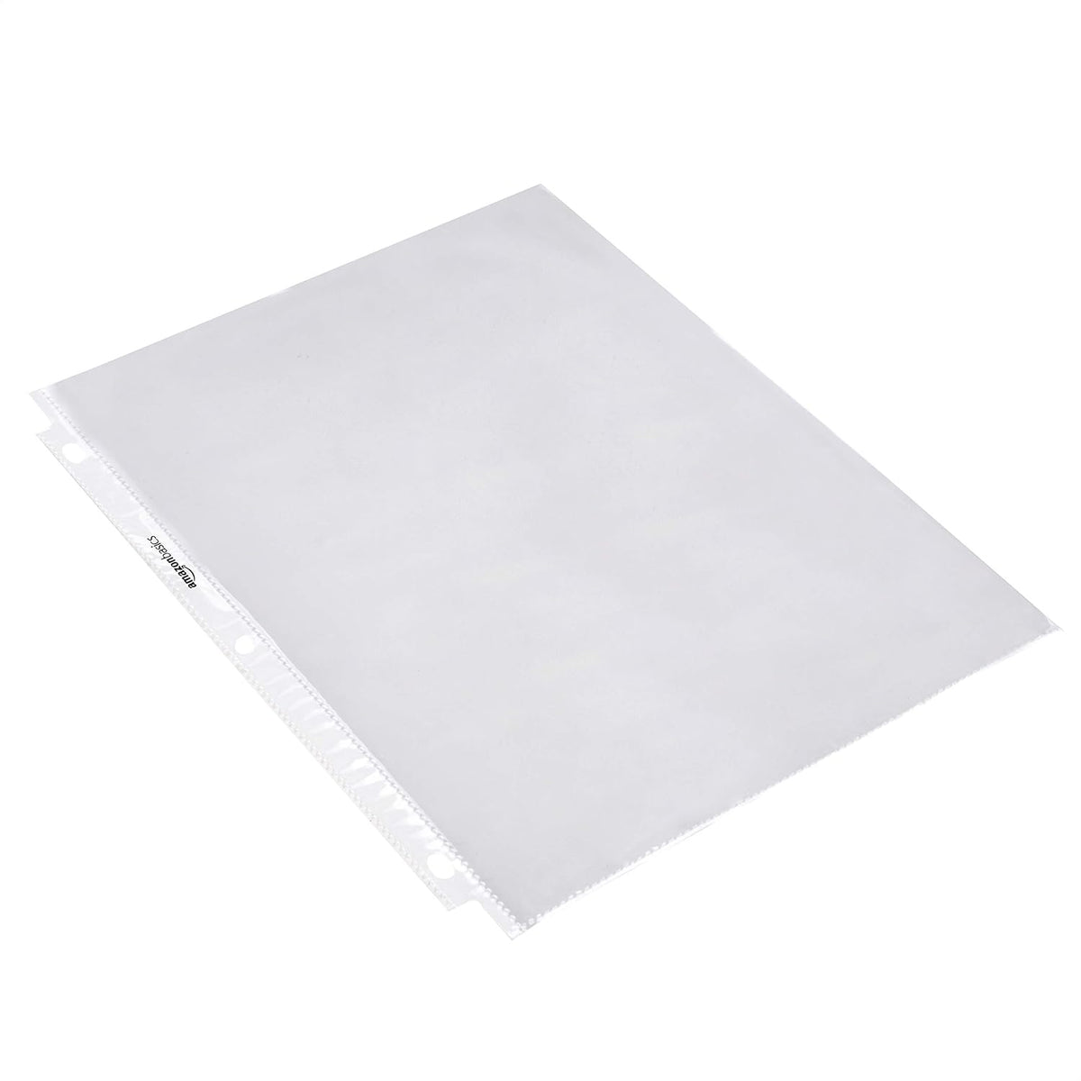 Amazon Basics Sheet Protectors for 3 Ring Binder, Heavyweight, Acid-Free, Clear Plastic Sleeves, Letter Size, 8.5 x 11 Inch, 100-Pack