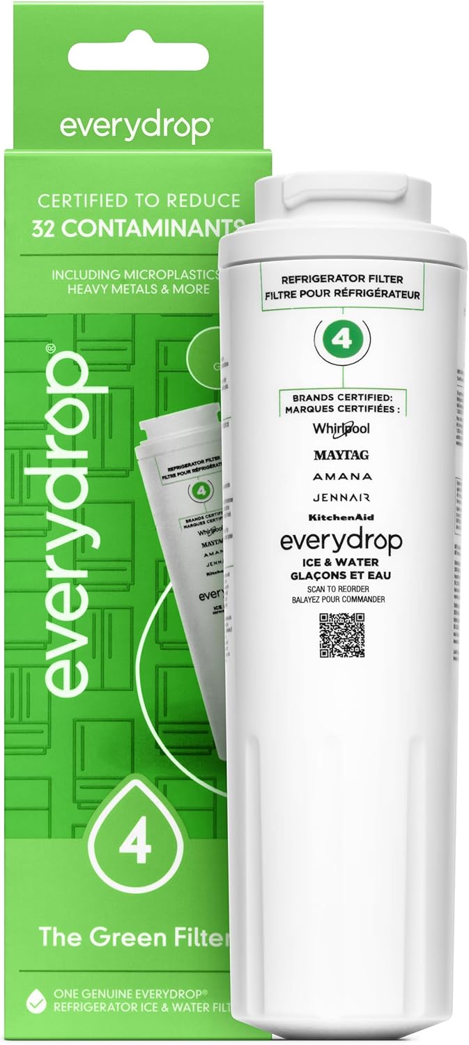 everydropå¨ by Whirlpool Ice and Water Refrigerator Filter 4, EDR4RXD1, Single-Pack