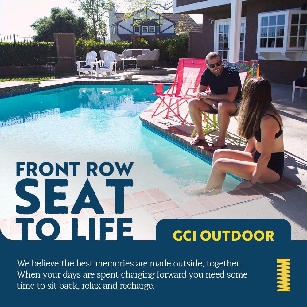 GCI Outdoor Comfort Pro Rocker Camping Chair | Portable Folding Rocking Chair with Durable Armrests & Drink Holder ‰ÛÓ Sweet Tea