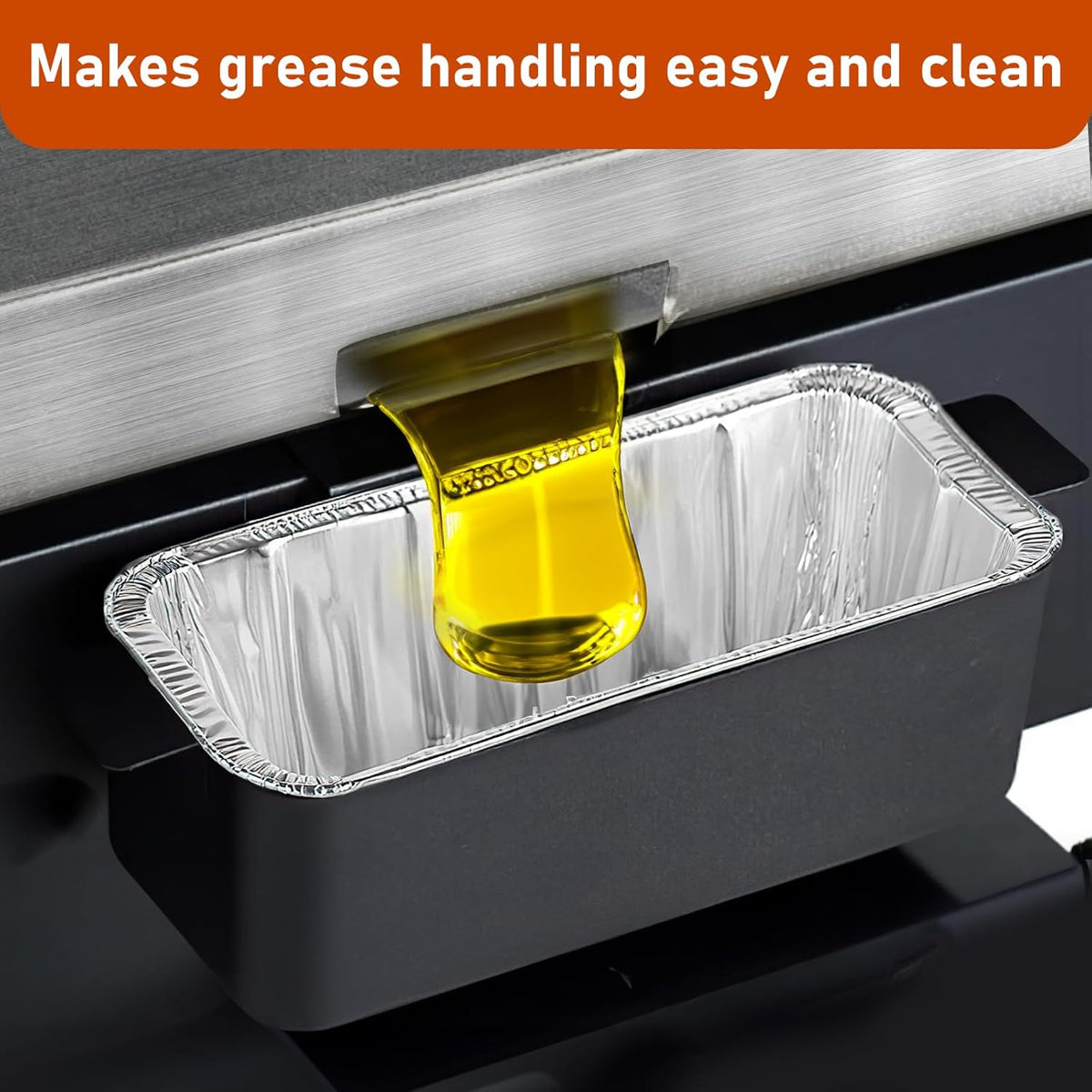 Grease Cup Liners Compatible with Blackstone Griddle 5017 - Griddle Accessories, Disposable Grill Tray, Aluminum Foil Drip Pan Grease Catcher Cup Liner for 17, 22, 28, 36 Inch (30 Pack)