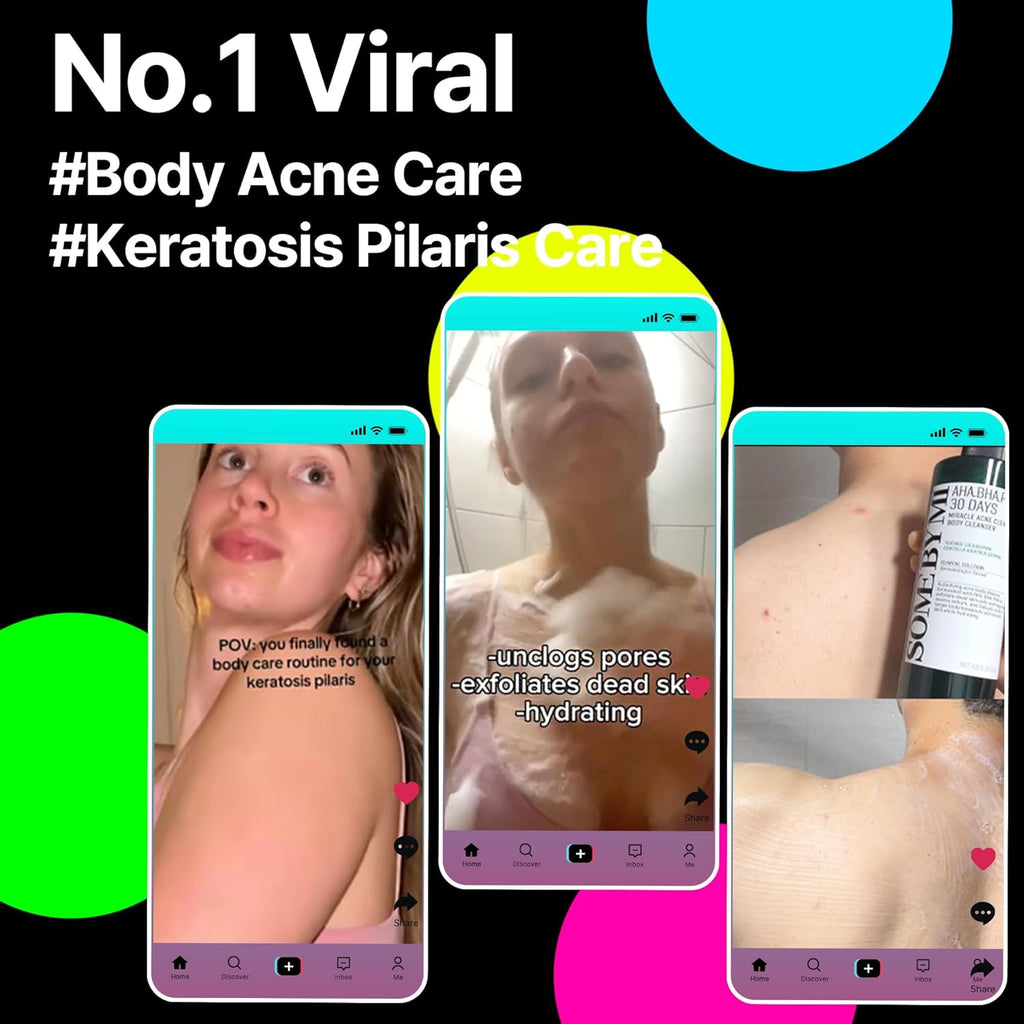 SOME BY MI AHA BHA PHA 30 Days Miracle Acne Clear Body Cleanser 13.5oz ‰ÛÒ Salicylic Acid & Tea Tree Acne Body Wash ‰ÛÒ Deep Cleansing, Sulfate & Paraben Free Korean Skin care