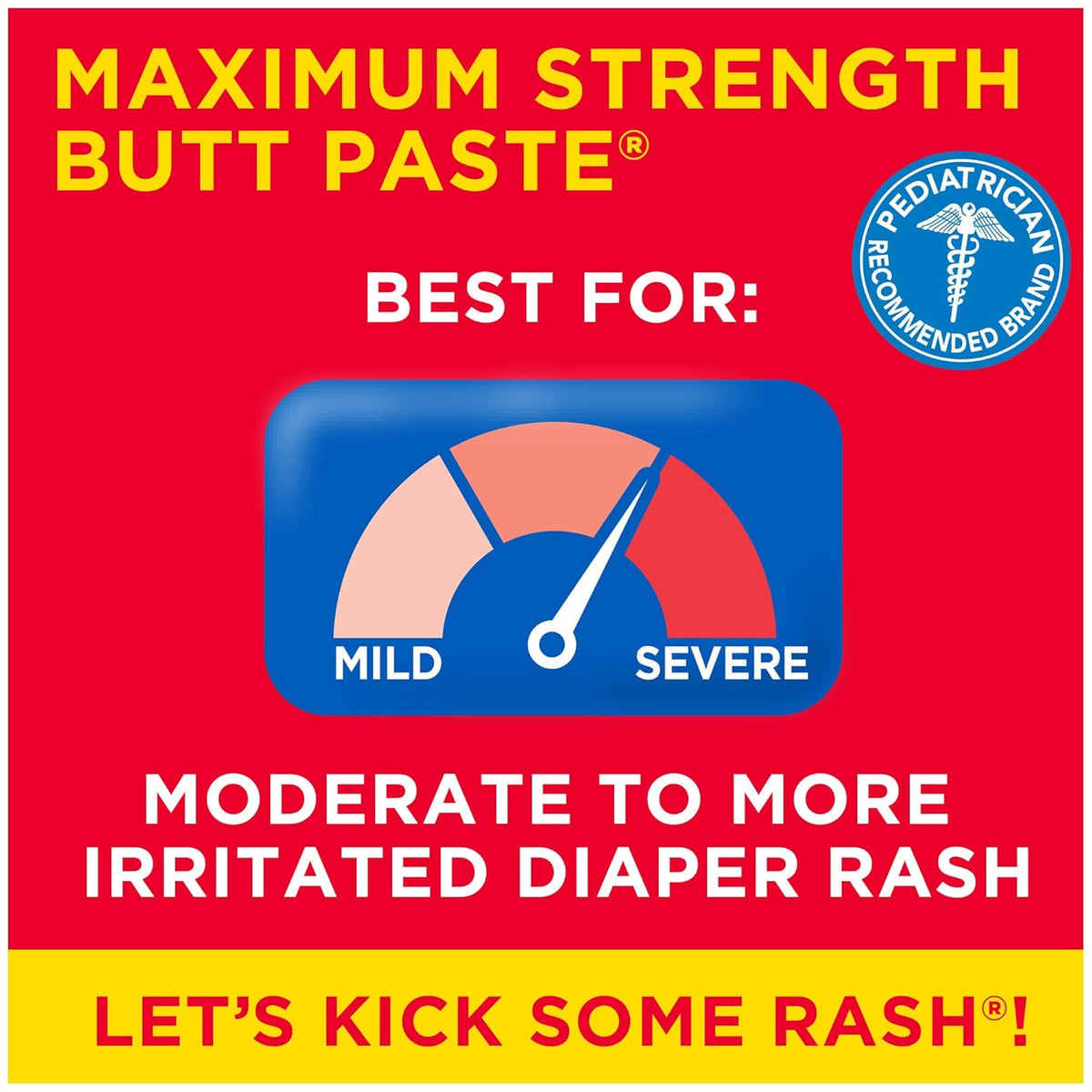 Boudreaux‰۪s Butt Paste Max Strength Diaper Rash Cream for Baby, Ointment With Zinc Oxide, 4 oz Tube