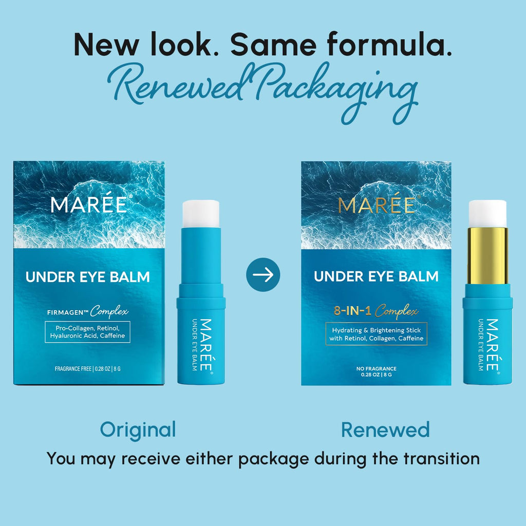 MAREE Under Eye Balm Stick Hydrating ‰ÛÒ Retinol Caffeine Under Eye Brightener Stick for Older Women ‰ÛÒ Collagen Undereye Cream for Dark Circles & Wrinkles ‰ÛÒ Skin Care Treatment Moisturizer