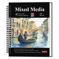 SuFly Mixed Media Sketchbook 9x12, Mixed Media Paper_98lb/160gsm, 60 Sheets | Mixed Media Pad, Thick Drawing Paper Pad, Spiral Sketch Pads for Drawing, Watercolor Paper for Art Class & Painting Supplies