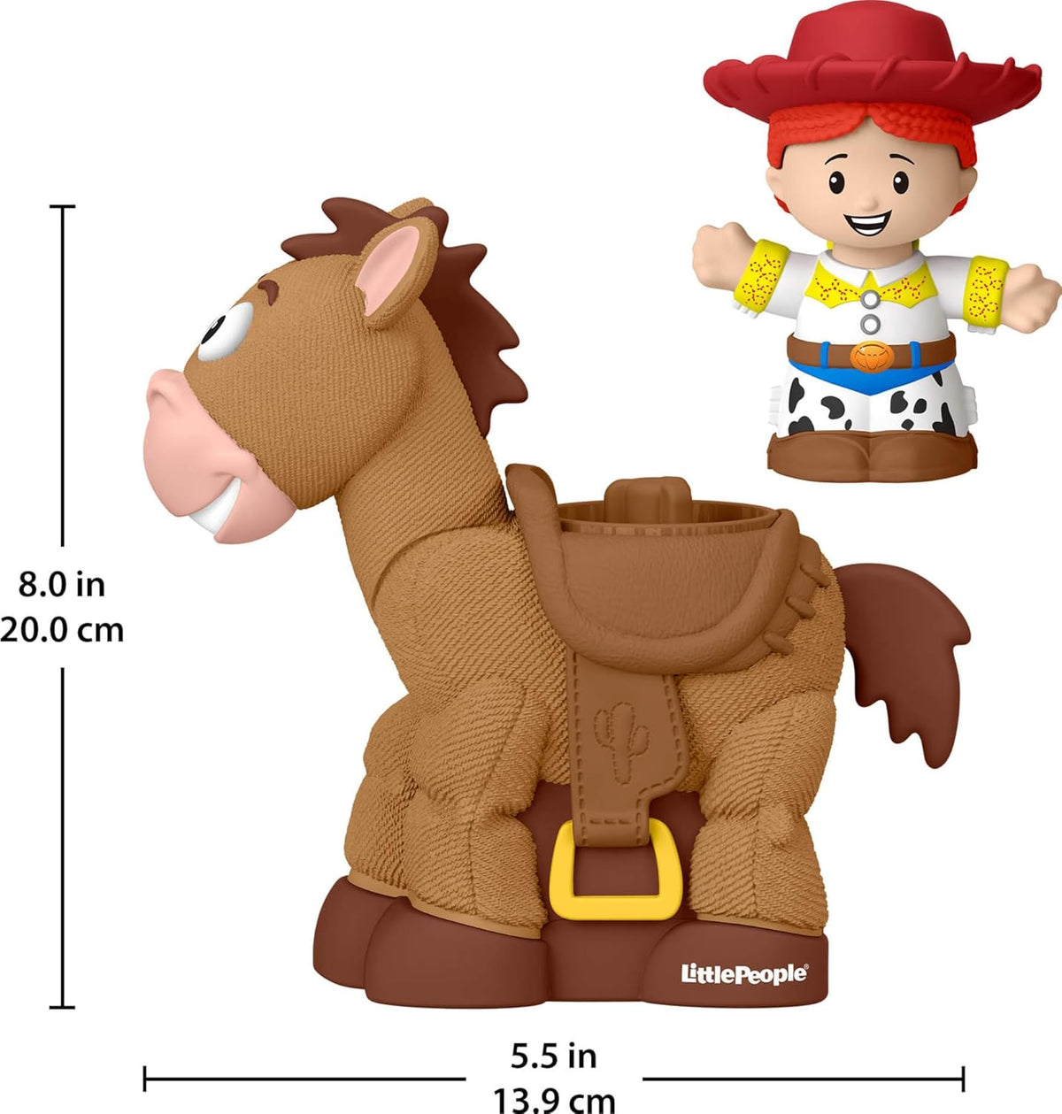 Fisher-Price Little People Toddler Toys Disney Pixar Toy Story Bobbin‰۪ Bullseye Horse & Jessie Figures for Pretend Play Kids Ages 18+ Months