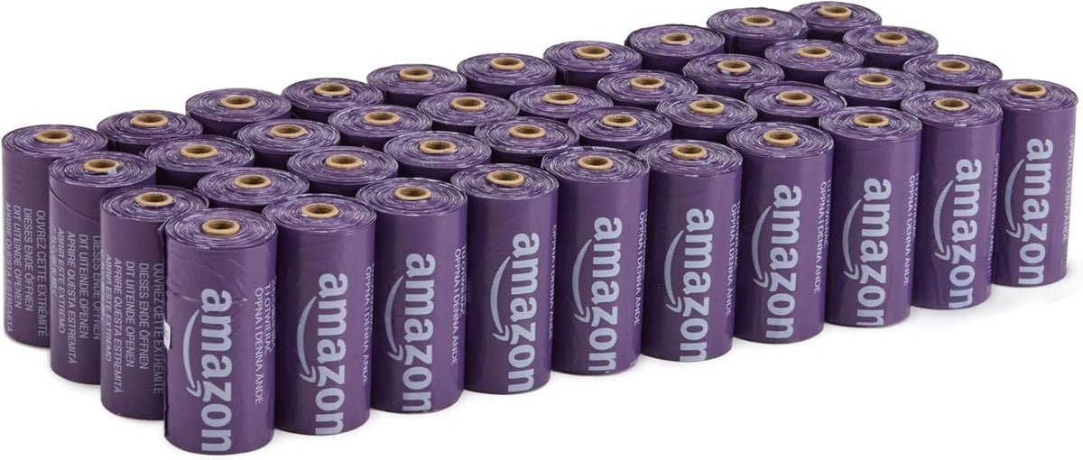 Amazon Basics Premium Lavender Scented Standard Dog Waste Bags, 300 Count (15 Pack of 20)