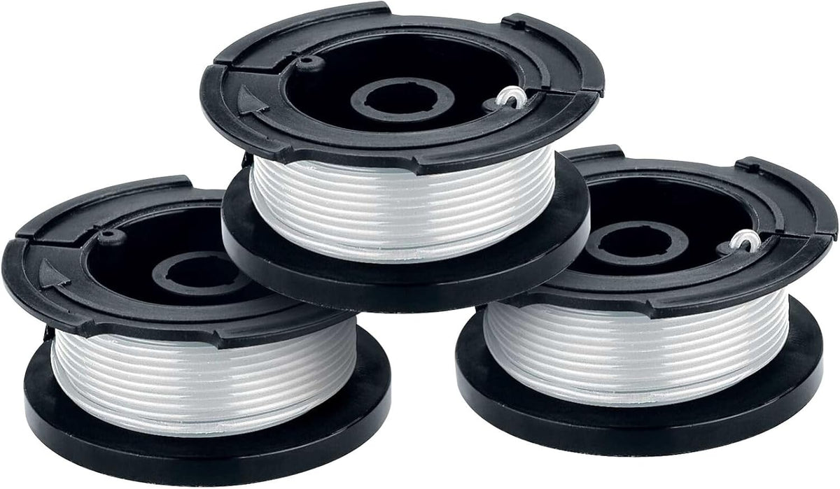 BLACK+DECKER Weed Eater String, Trimmer Line, 3-Pack, 30-Feet of Replacement Spool, 0.065-Inch Diameter (AF1003ZP)