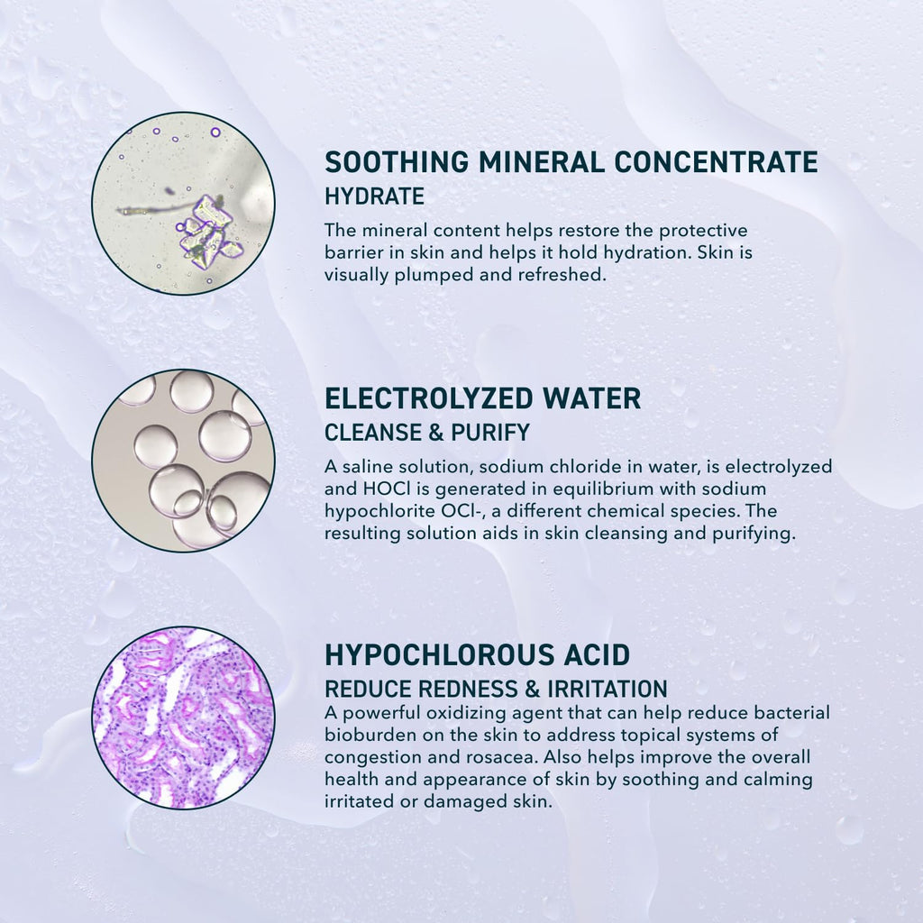 Prequel Skin Universal Skin Solution Hypochlorous Acid Spray for Face and Body. Fine Mist HOCL Facial Cleanser and Dermal Spray with Minerals & Electrolyzed Water - pH-Stabilized Care. 4oz