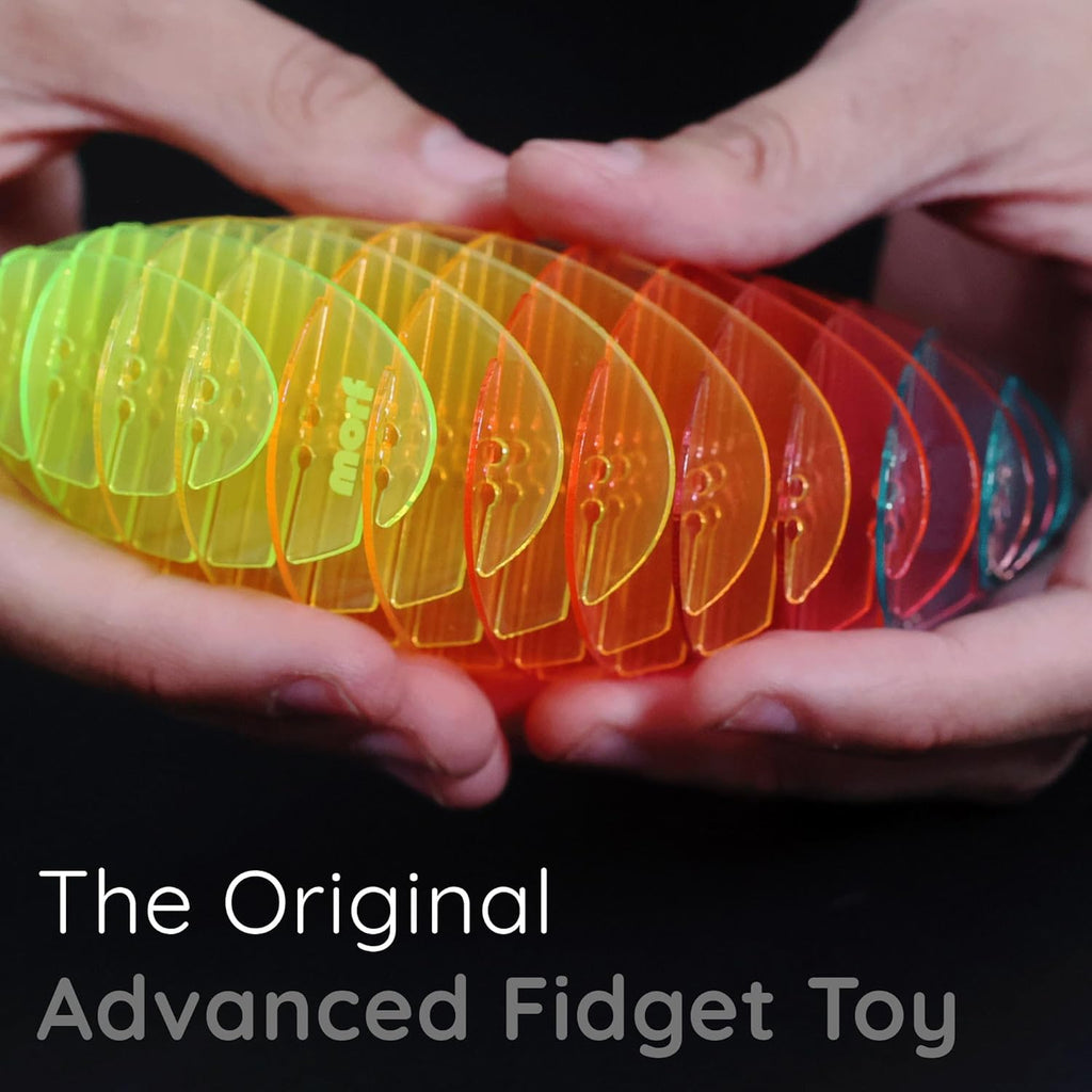 Morf Fidget Worm Toy - Flexible 3D Sensory Slug Figgy Toy for Kids, Teens, and Adults ‰ÛÒ Stretchy, Quiet, Stress and Anxiety Relief, Focus - For Play, School, Work Gifts, Great For Classroom and Office