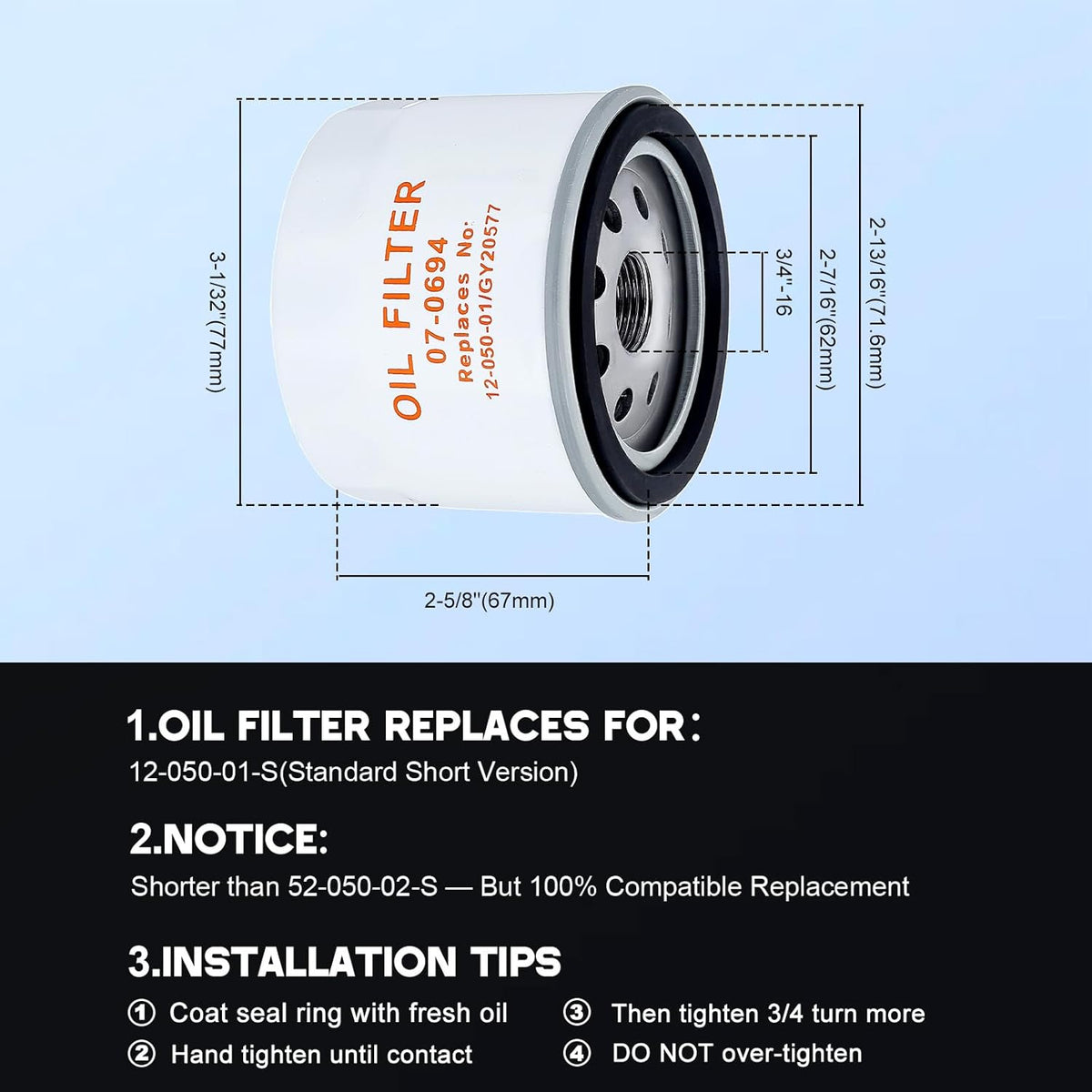 7000 Maintenance Kit 32 083 09-S Air Filter for Kohler 32 883 09-S1 KT715 KT725 KT730 KT735 KT740 KT745 19HP-26HP Engine Lawn Mower
