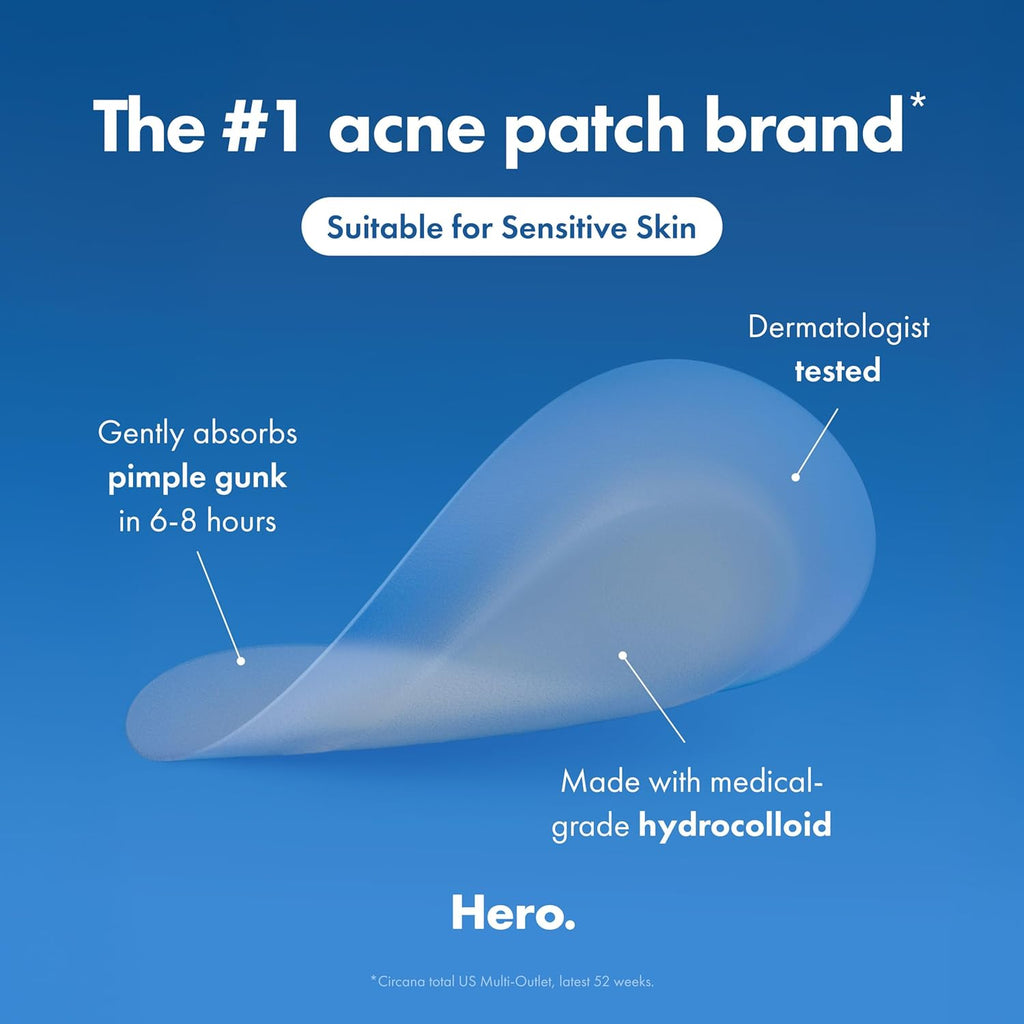 Mighty Patch‰ã¢ Invisible+ Patch ‰ÛÒ The Barely-There Daytime Hydrocolloid Acne Pimple Patch for Covering Zits and Blemishes, Tapered Edges Designed to Blend Into Skin (72ct)