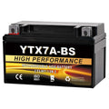 YTX7A-BS 12V 6Ah AGM Sealed Motorcycle Battery, Maintenance-Free, Compatible with GY6 50CC 125CC Scooters & Mopeds