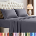 Utopia Bedding Queen Size Sheet Set ‰ÛÒ 4 Piece Bed Sheets, Soft and Breathable Microfiber, Includes 1 Fitted Sheet, 1 Flat Sheet and 2 Pillowcases ‰ÛÒ Oeko Tex (Grey)