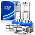 Marsauto H11 Light Bulbs, 40000LM M1L H11 LED Bulb, 80000H+ Lifespan H9 H8 Drving Light, 6500K White 900% Bright Fog Light, 1:1 Plug and Play, Pack of 2