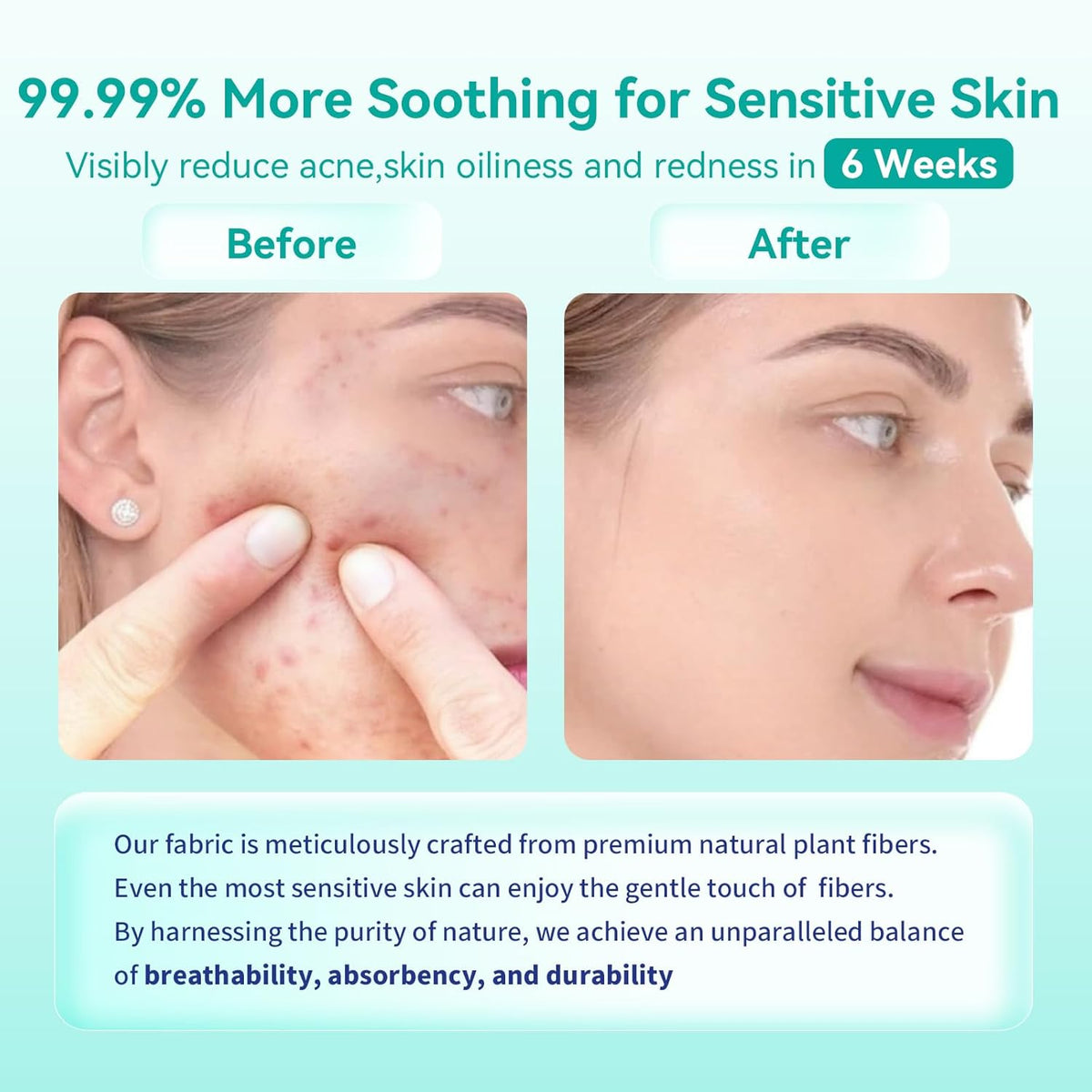 Face Towels, 10"ÌÑ12" Disposable Face Towel, Face Towelettes XL, Ultra Soft Makeup Remover Dry Wipes, Thick Face Towel for Sensitive Skin, 50 Count (1 Pack)