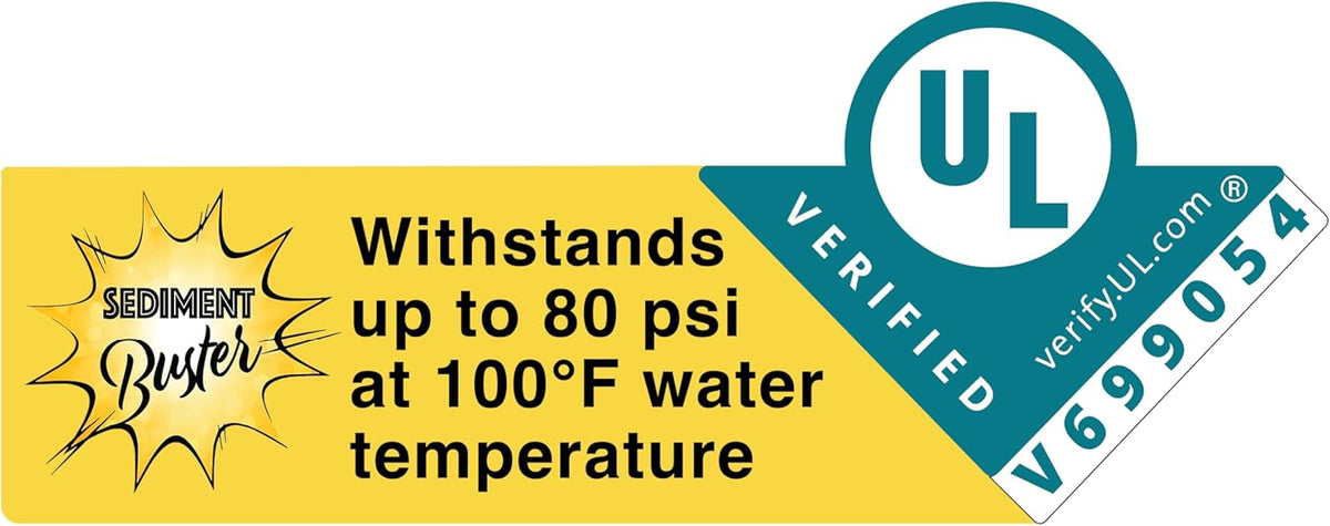 Sediment Buster - Water Heater Tool UL Verified V699054 ‰ÛÒ Flushes, Cleans, Drains, Breaks Up Sediment Clogs from Electric or Gas Water Heaters ‰ÛÒ Easy to Use