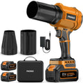 Cordless Leaf Blower with 2 Batteries & Charger - 990,000 RPM Electric Handheld Blower, Lightweight for Lawn, Yard, Patio, Garden Care Orange