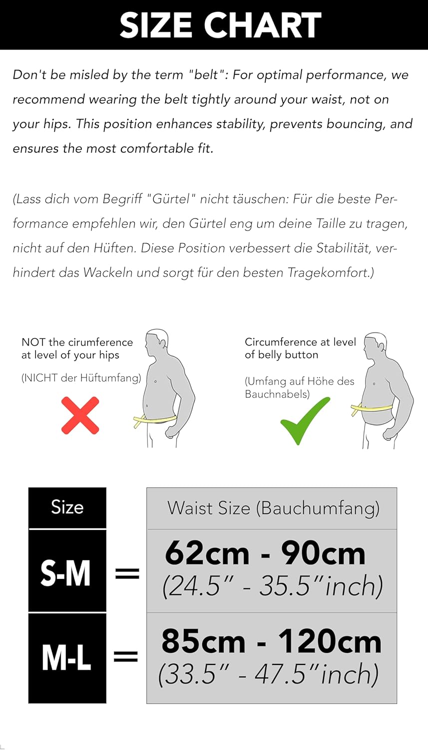 Fitgriffå¨ Running Belt for Men & Women - Secure Jogging Pouch for Phone, Keys & Essentials - For All Cell Phones