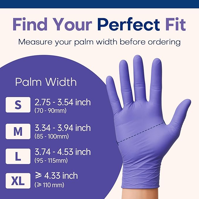 Supmedic Medical Soft Max‰ã¢ Nitrile Disposable Gloves, 100 Ct Latex-Free Powder-Free Food Safe Cooking Cleaning Lab Exam Glove